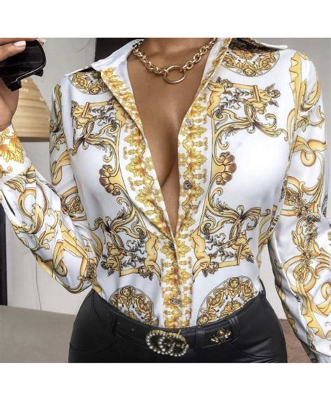 blusa fantasia versace|versace women's bodysuit.